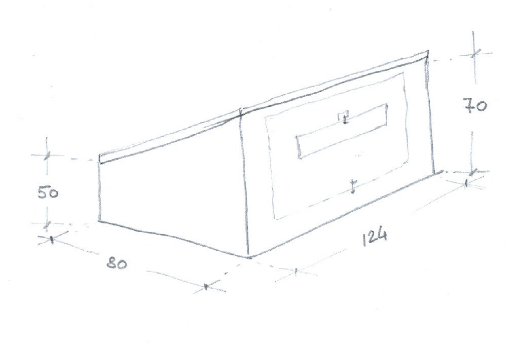 Il disegno di partenza del progetto.