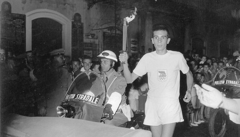 Un Tedoforo alle Olimpiadi del 1960